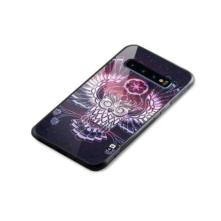 Owl Quirk Swag Glass Back Case for Galaxy S10