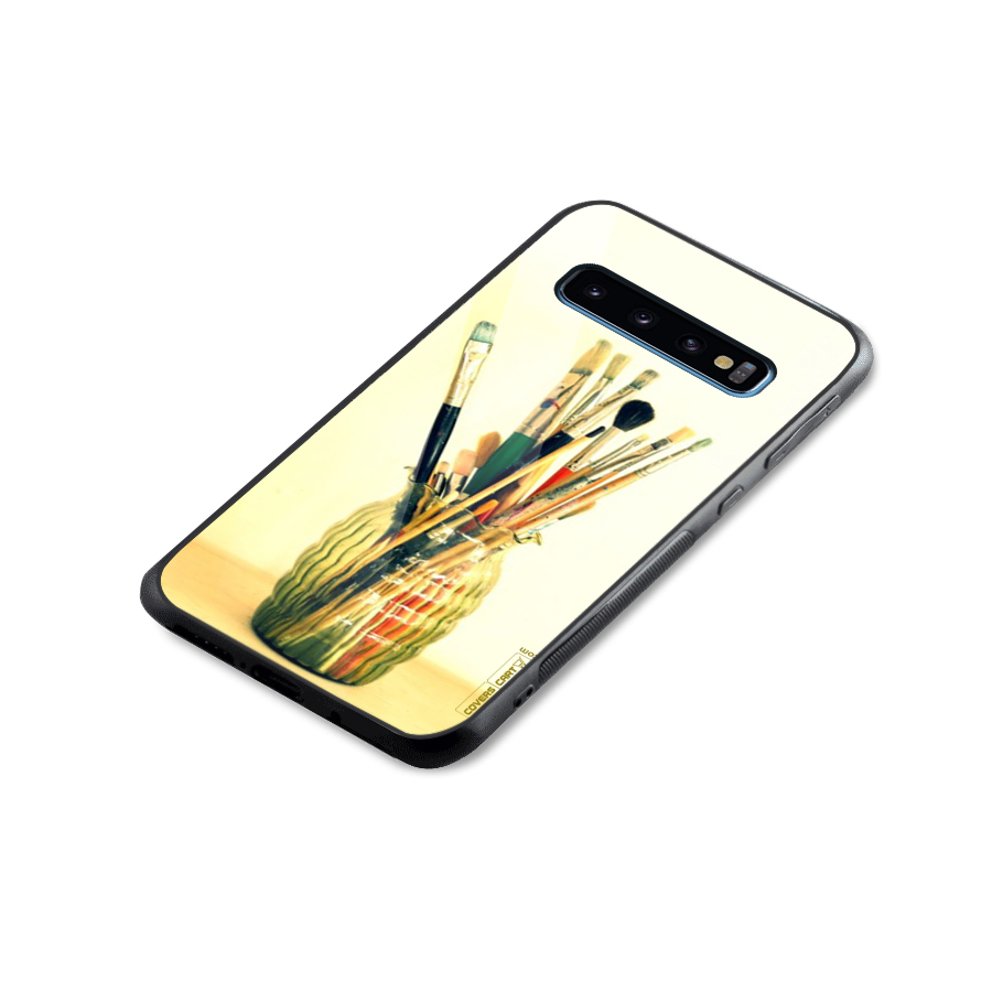 Paint Vass Glass Back Case for Galaxy S10