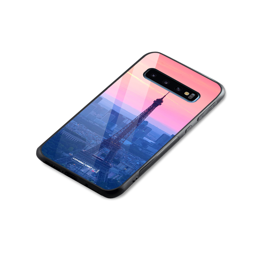 Paris Tower Glass Back Case for Galaxy S10