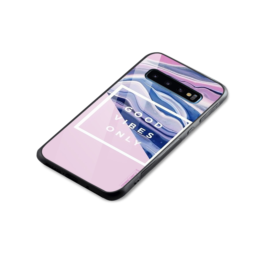 Pastel Color Vibes Glass Back Case for Galaxy S10