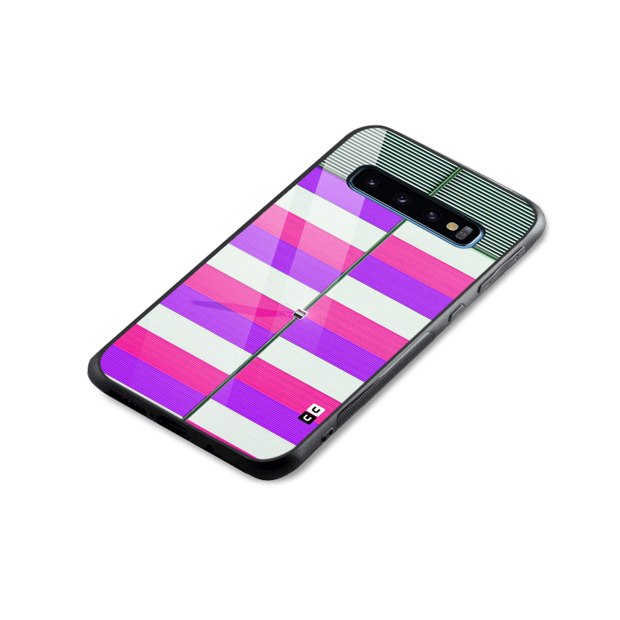 Patterns City Glass Back Case for Galaxy S10