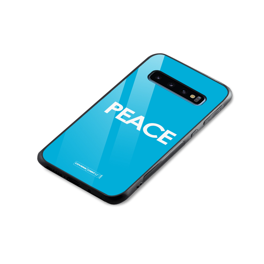 Peace Glass Back Case for Galaxy S10