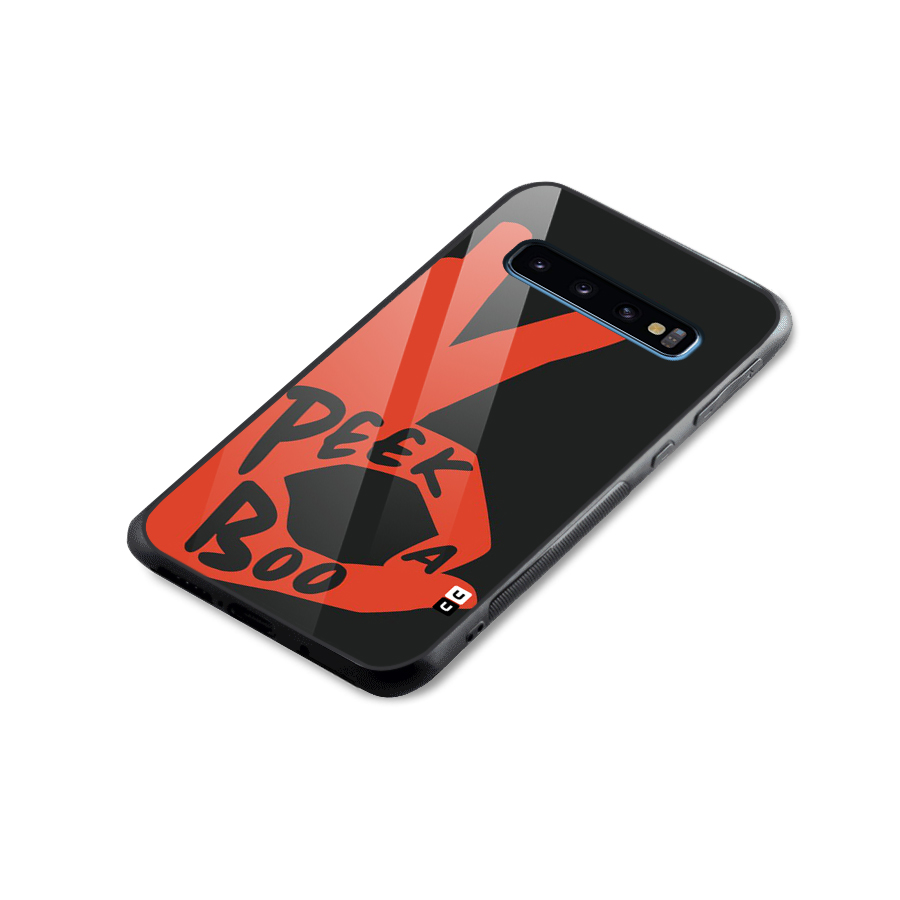 Peek-a-boo Glass Back Case for Galaxy S10