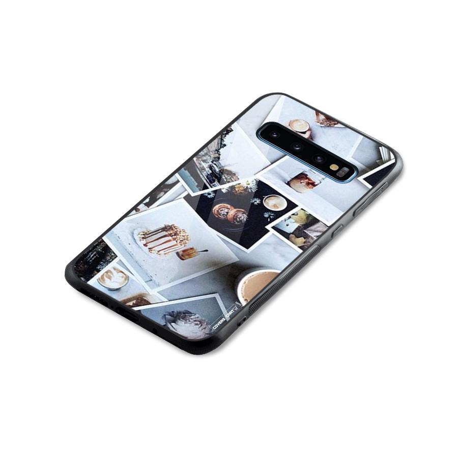 Pictures Coffee Glass Back Case for Galaxy S10