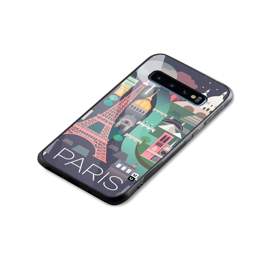 Pink Cute Tower Glass Back Case for Galaxy S10