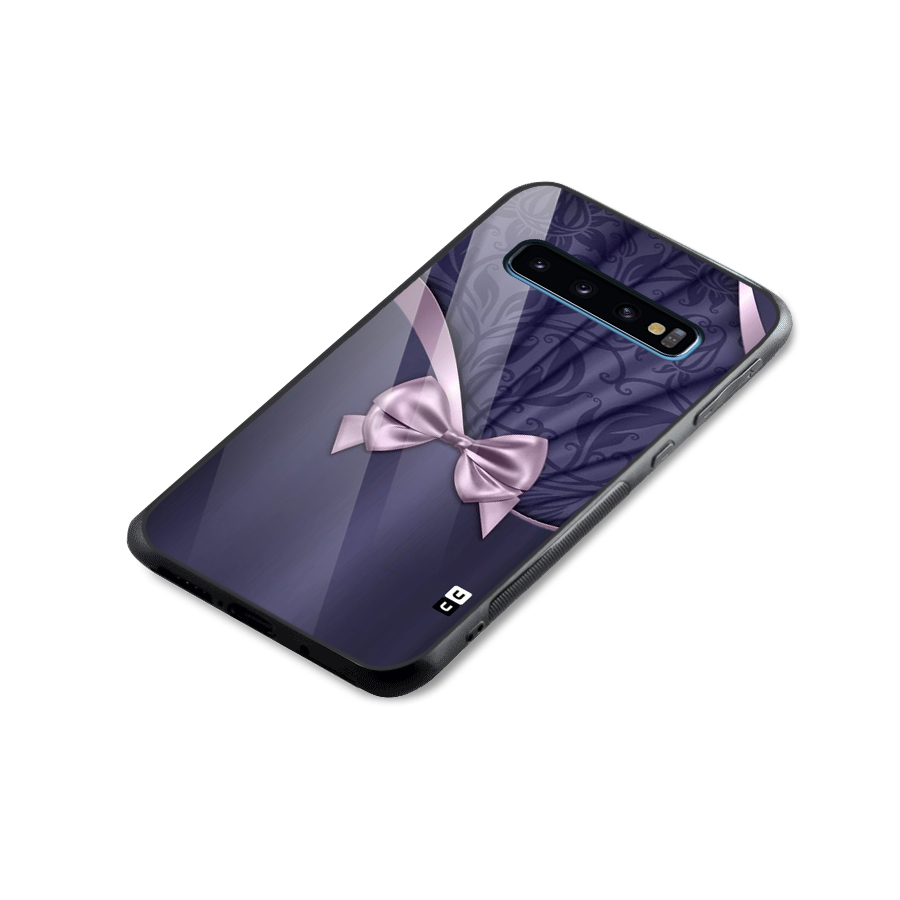 Pink Ribbon Glass Back Case for Galaxy S10