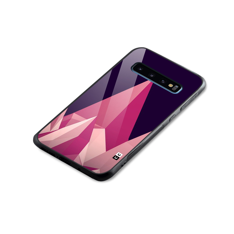 Pink Sharp Glass Back Case for Galaxy S10