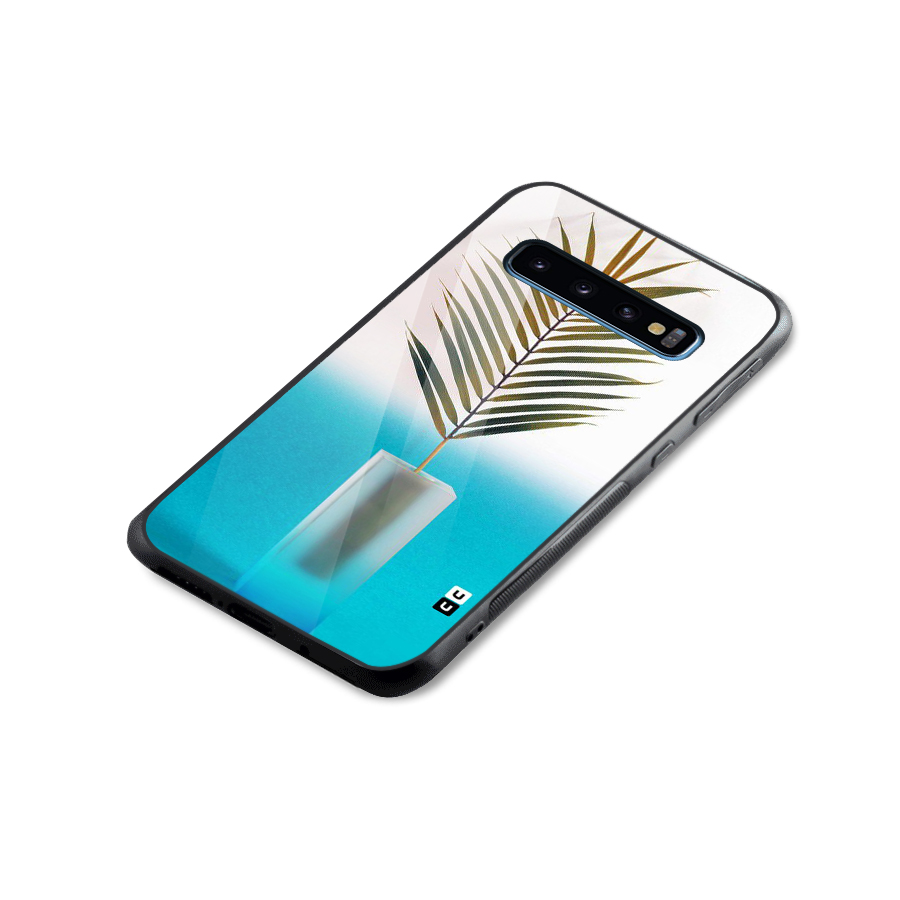 Plant Home Art Glass Back Case for Galaxy S10