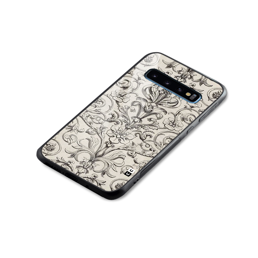 Pleasing Artsy Design Glass Back Case for Galaxy S10