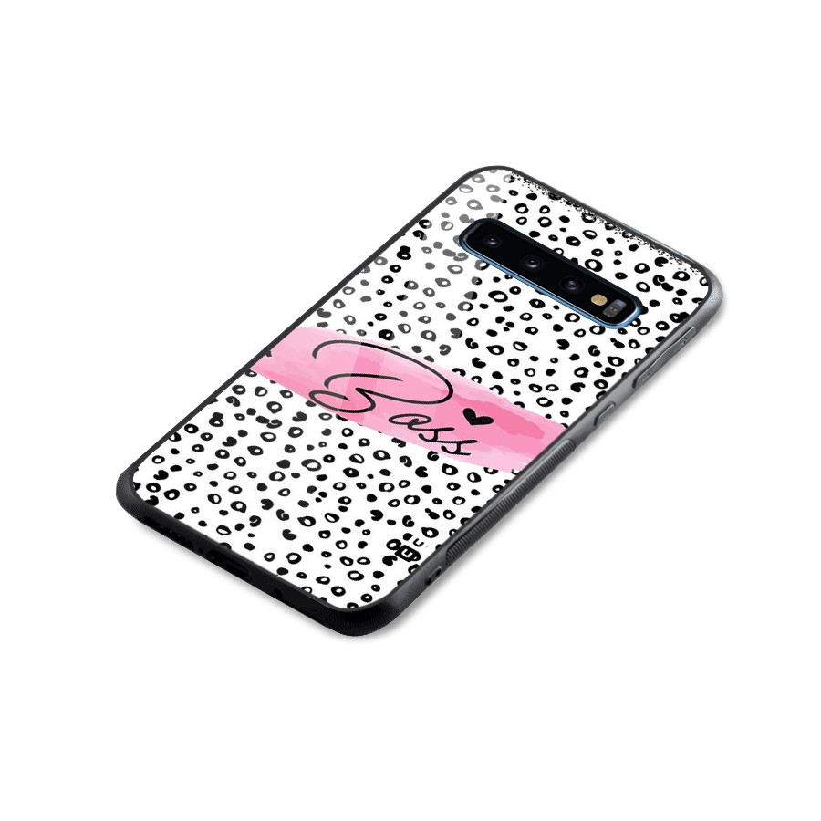 Polka Boss Glass Back Case for Galaxy S10