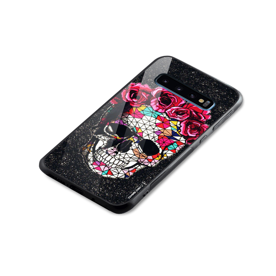 Pretty Dead Face Glass Back Case for Galaxy S10
