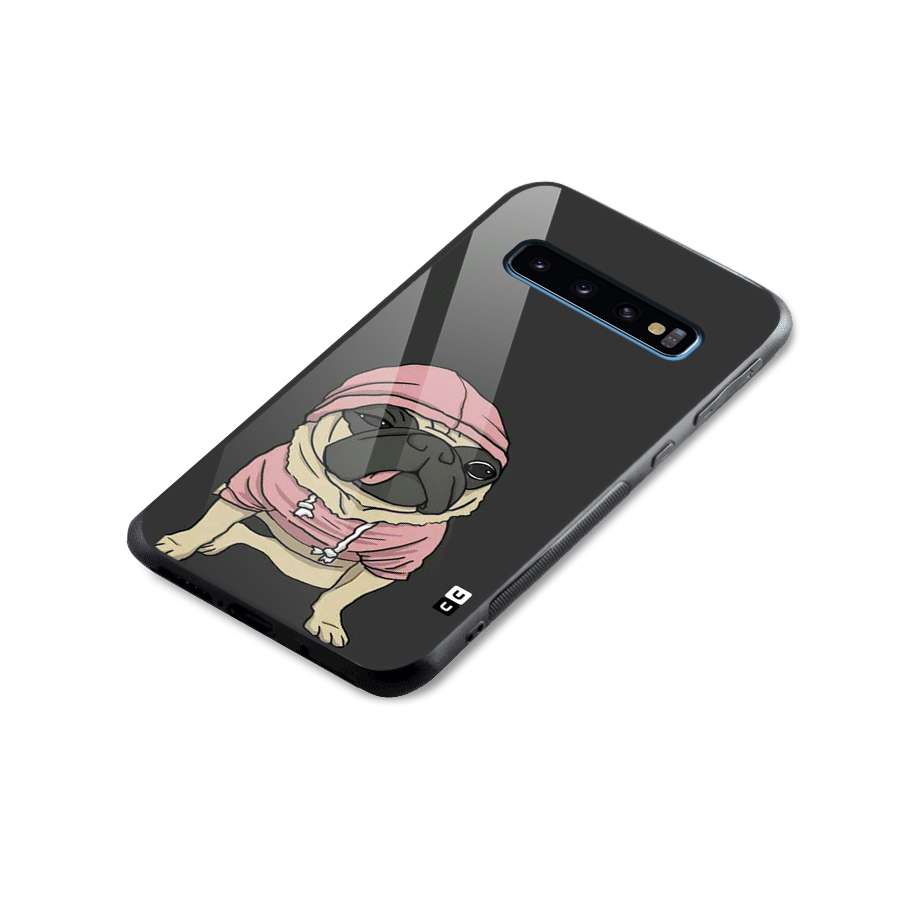 Pug Swag Glass Back Case for Galaxy S10