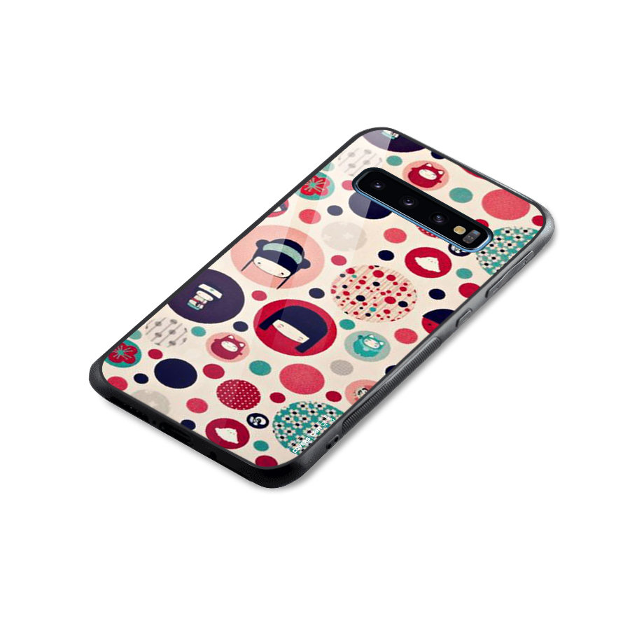 Quirky Glass Back Case for Galaxy S10