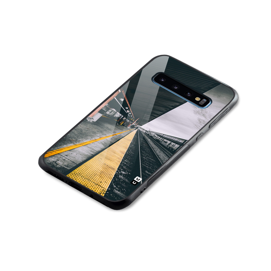 Railway Track Glass Back Case for Galaxy S10