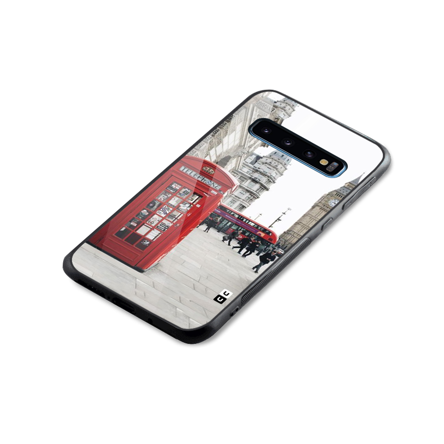 Red City Glass Back Case for Galaxy S10