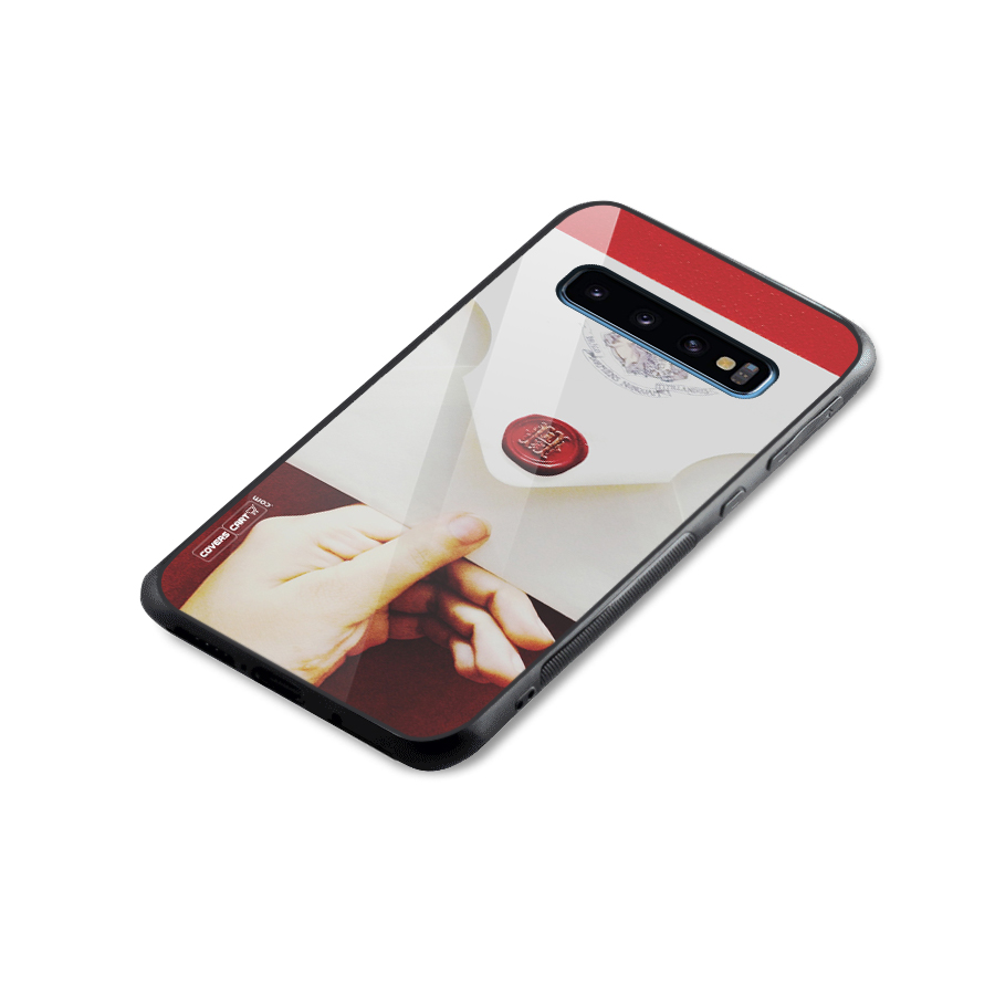 Red Envelope Glass Back Case for Galaxy S10