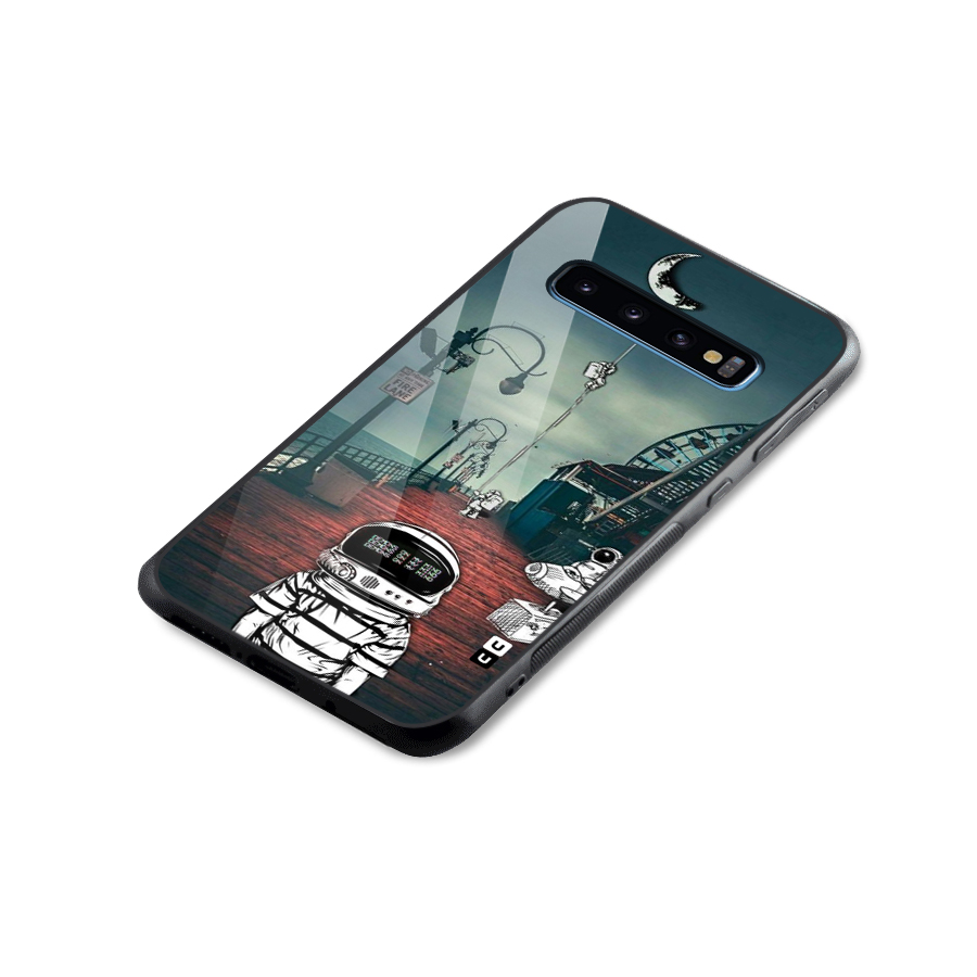 Robotic Design Glass Back Case for Galaxy S10