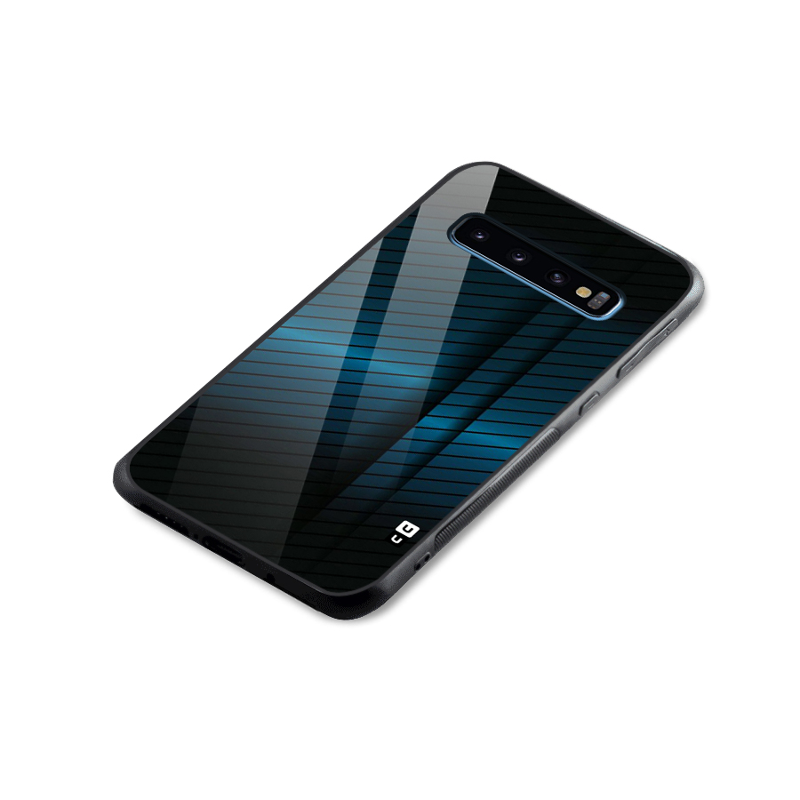 Royal Shade Blue Glass Back Case for Galaxy S10