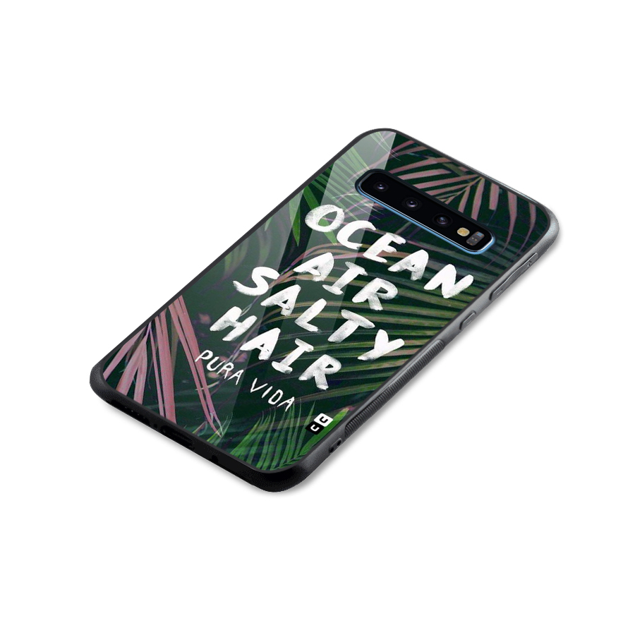 Salty Hair Glass Back Case for Galaxy S10