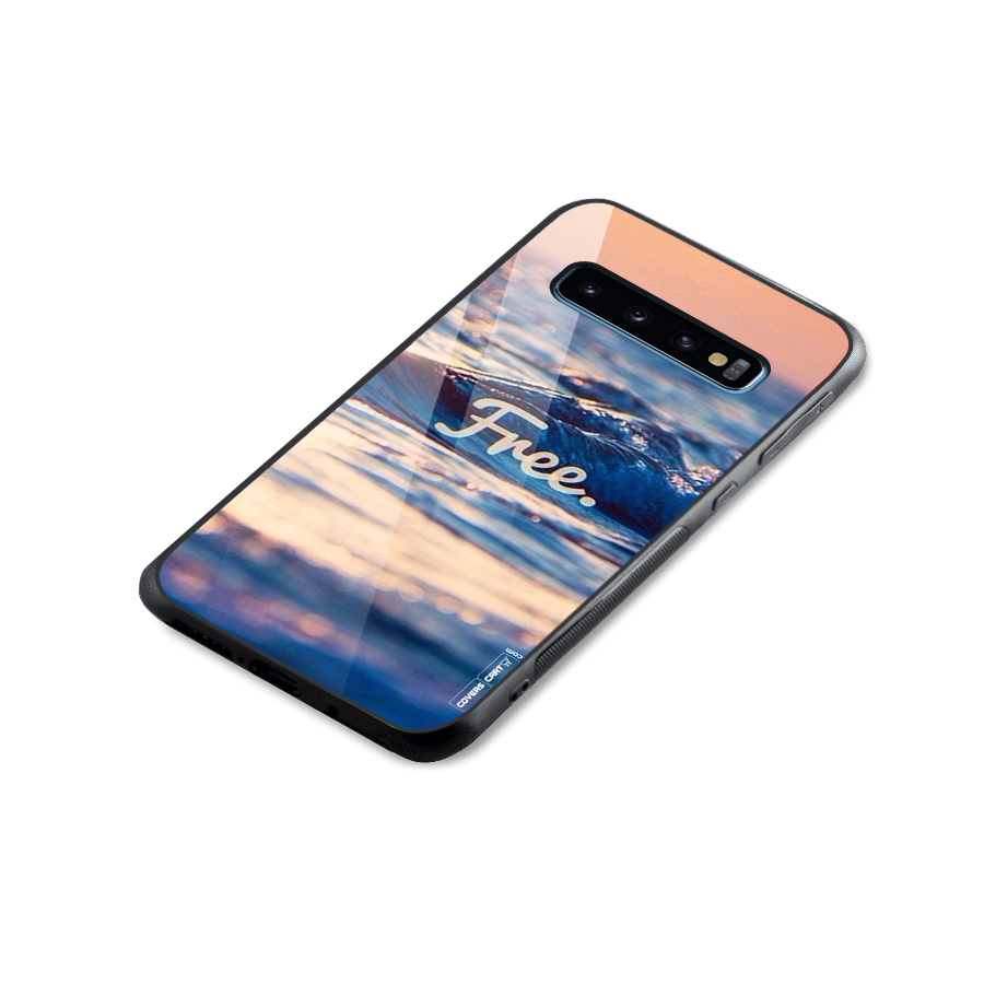 Set Yourself Free Glass Back Case for Galaxy S10