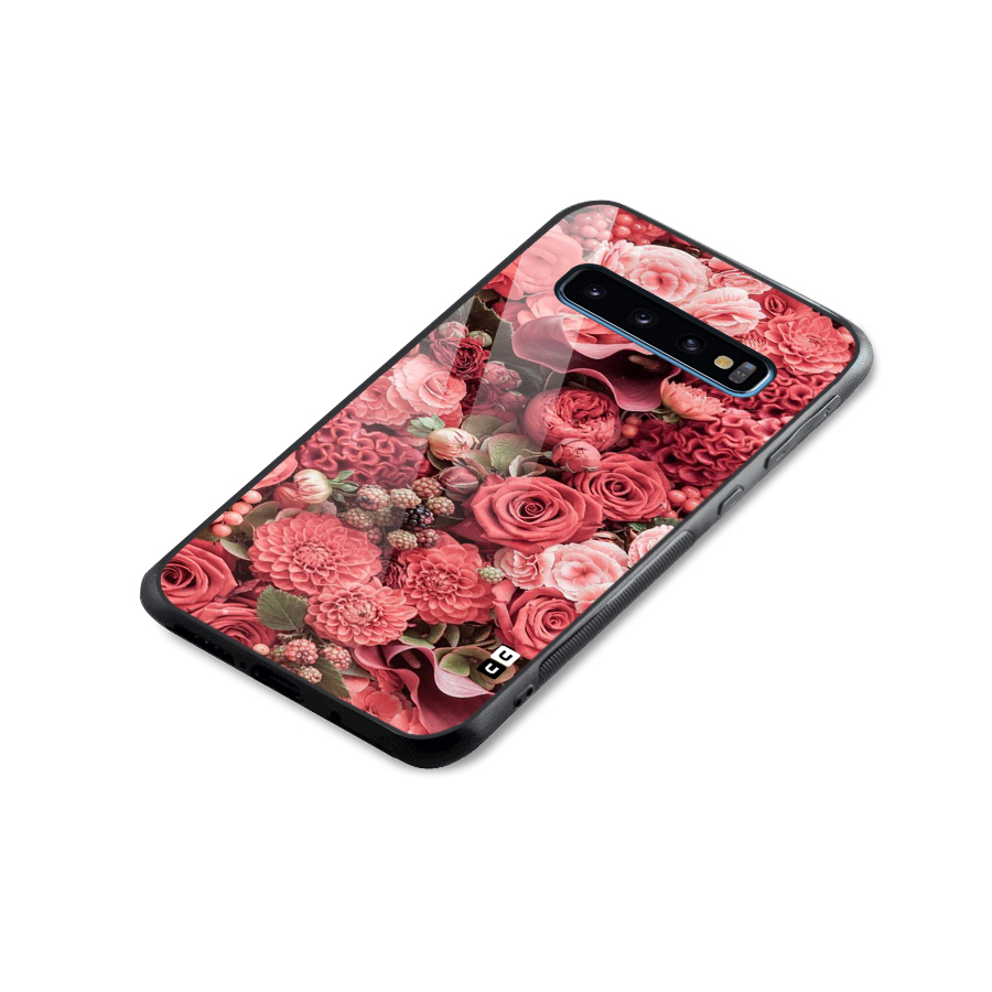 Shades Of Peach Glass Back Case for Galaxy S10