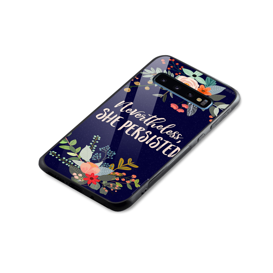 She Persisted Glass Back Case for Galaxy S10