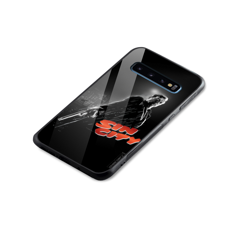 Sin City Glass Back Case for Galaxy S10
