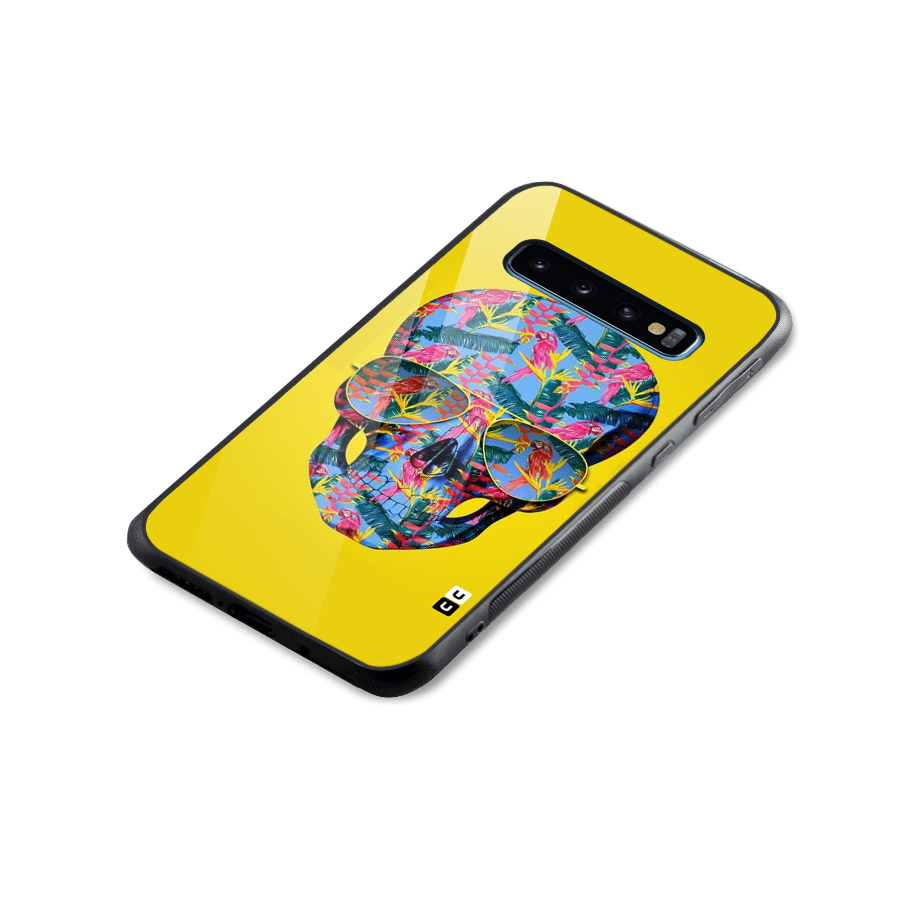 Skull Swag Glass Back Case for Galaxy S10