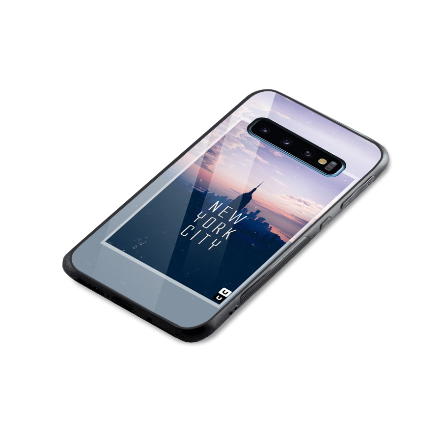 Sleepless City Glass Back Case for Galaxy S10