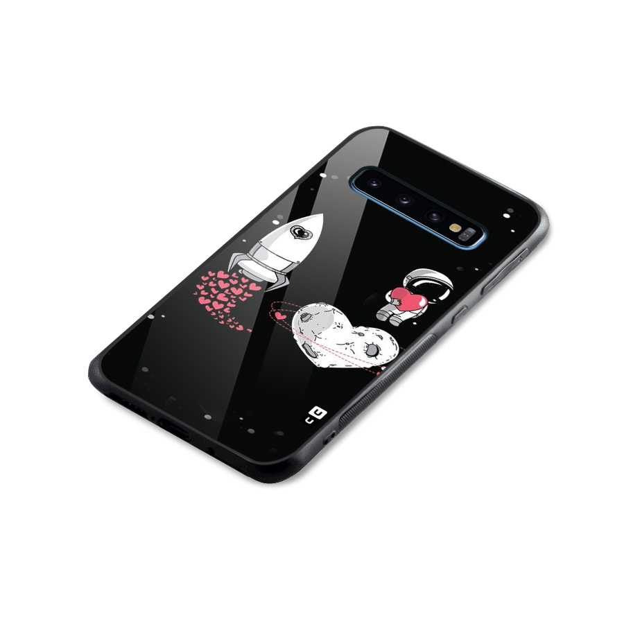 Spaceman Love Glass Back Case for Galaxy S10
