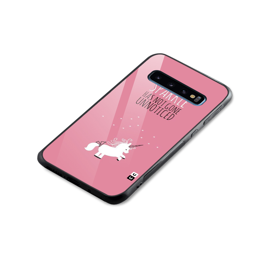 Sparkle Not Unnoticed Glass Back Case for Galaxy S10