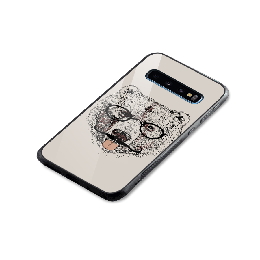 Studious Bear Glass Back Case for Galaxy S10