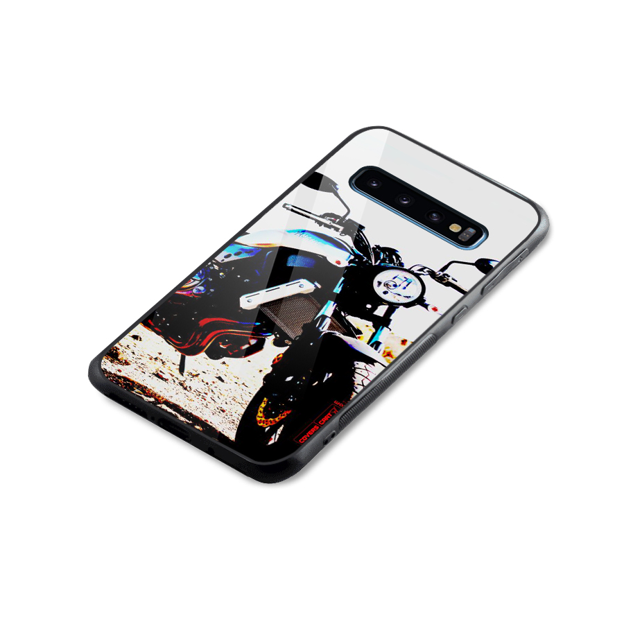 Stylish Ride Extreme Glass Back Case for Galaxy S10