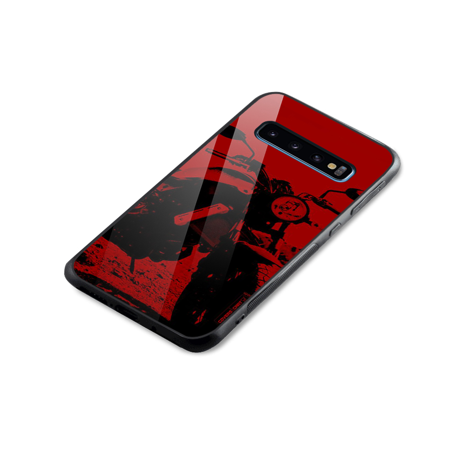 Stylish Ride Red Glass Back Case for Galaxy S10