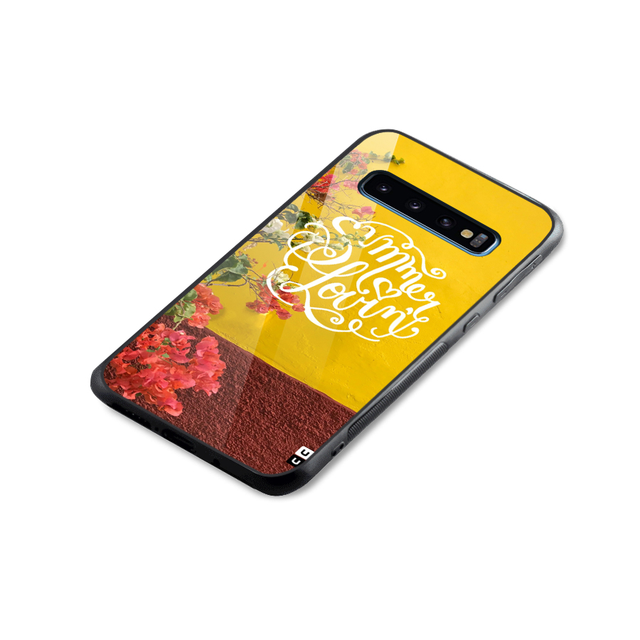 Summer Lovin Glass Back Case for Galaxy S10