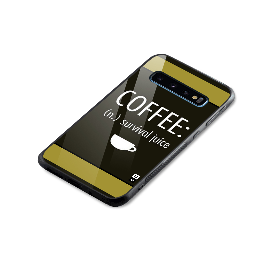 Survival Juice Glass Back Case for Galaxy S10