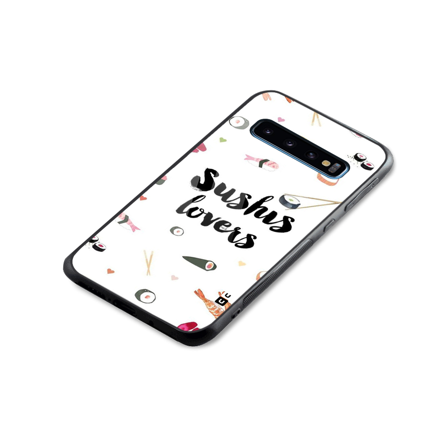 Sushi Lovers Glass Back Case for Galaxy S10