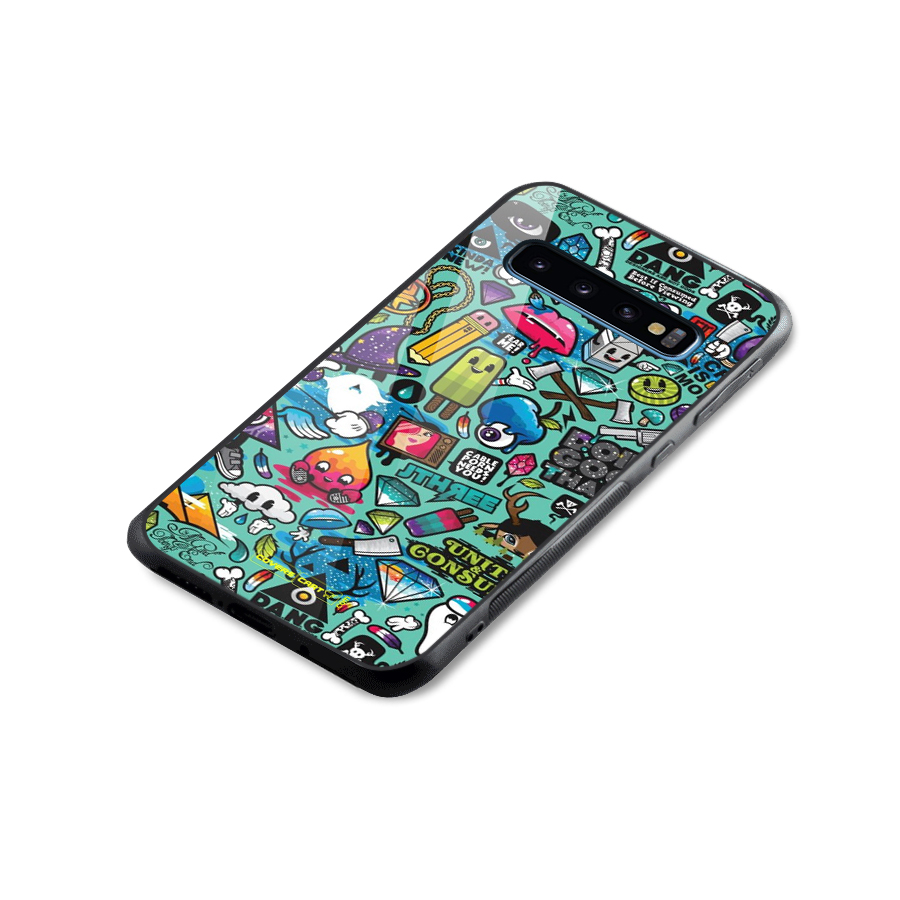 Sweet Candies Glass Back Case for Galaxy S10