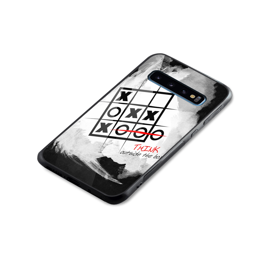 Think Box Glass Back Case for Galaxy S10