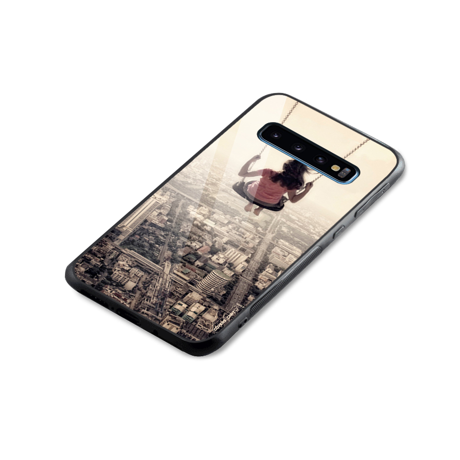 Top Of The World Glass Back Case for Galaxy S10