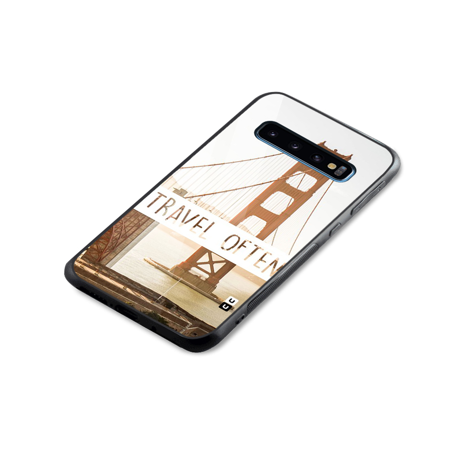 Travel Often Glass Back Case for Galaxy S10