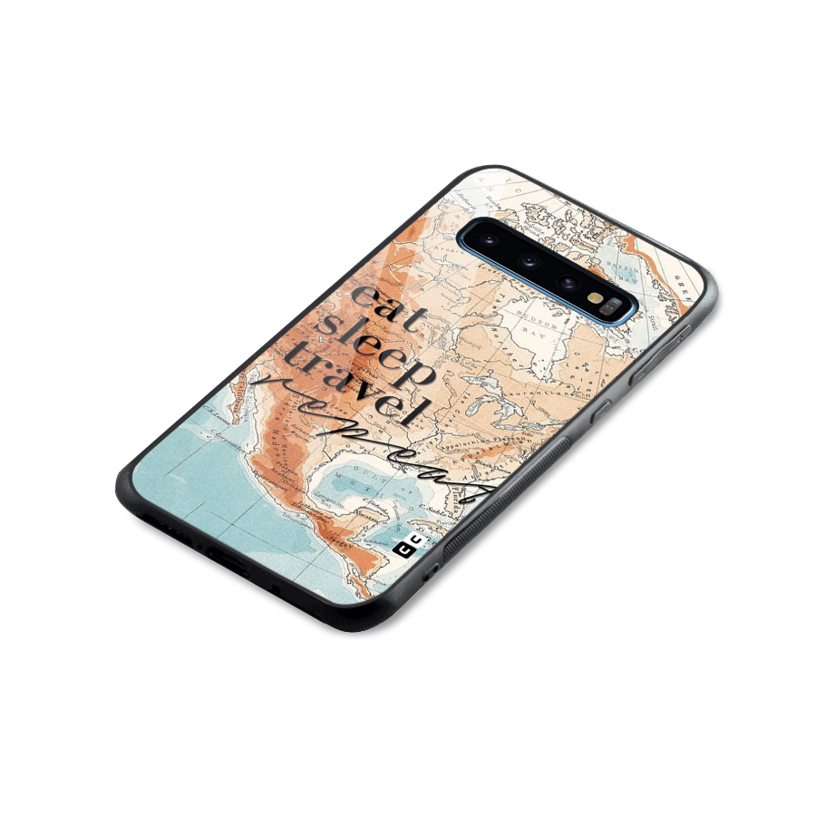 Travel Repeat Glass Back Case for Galaxy S10