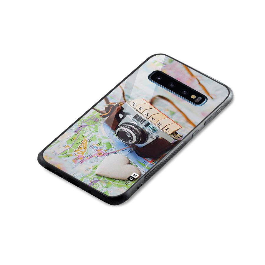 Travel Snapshot Glass Back Case for Galaxy S10