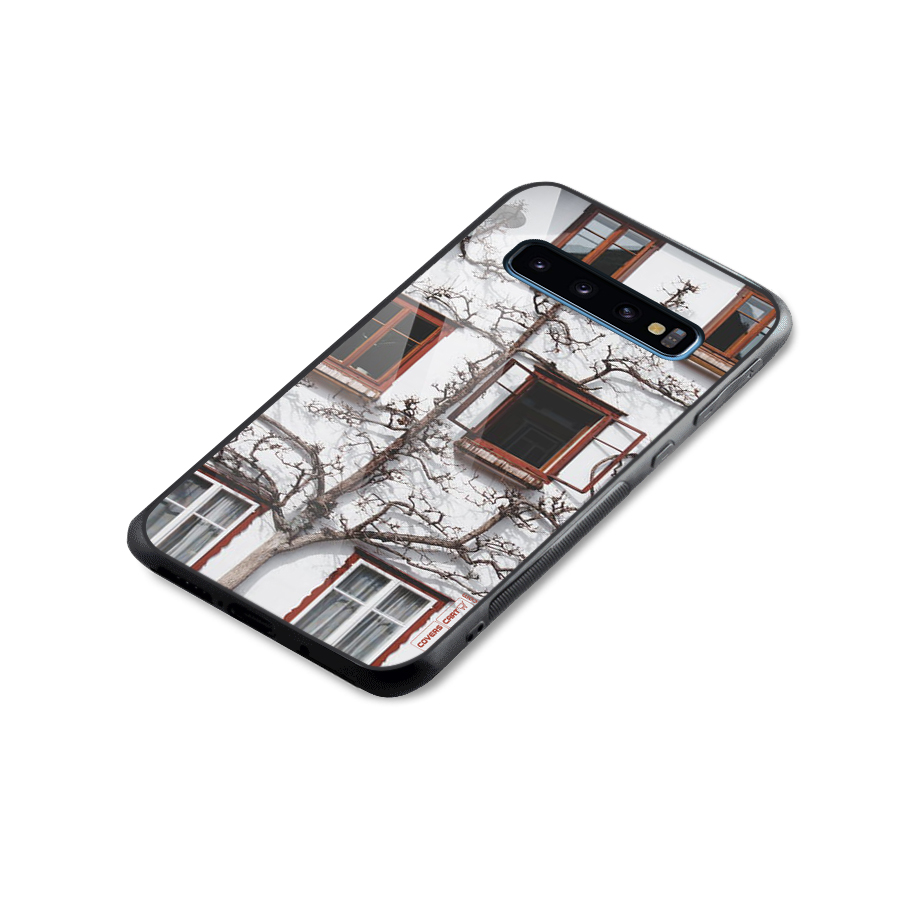 Tree House Glass Back Case for Galaxy S10
