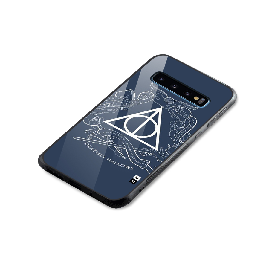Triangle Blue Glass Back Case for Galaxy S10