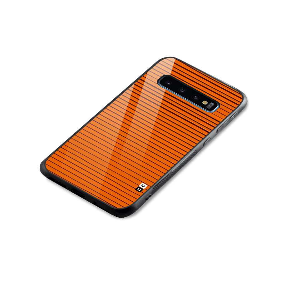 Trippy Stripes Glass Back Case for Galaxy S10