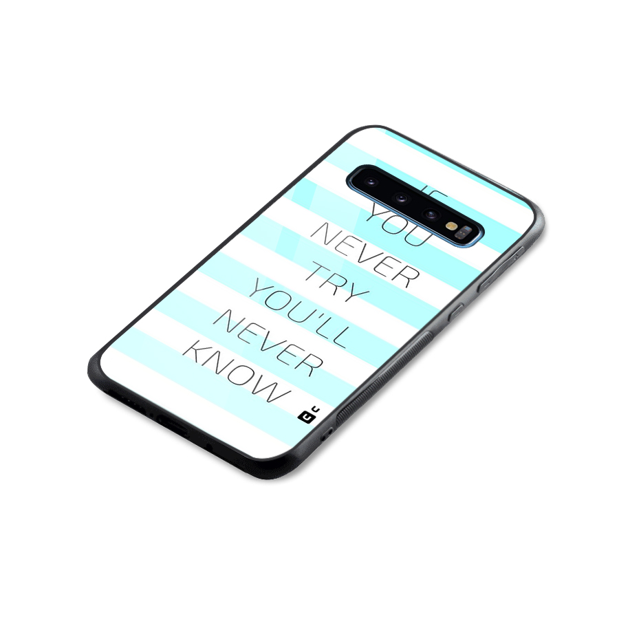 Try Know Glass Back Case for Galaxy S10