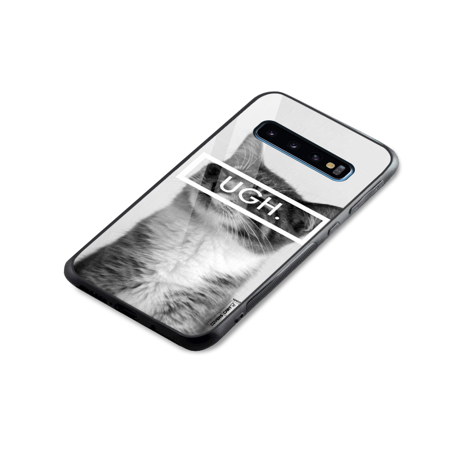 Ugh Kitty Glass Back Case for Galaxy S10