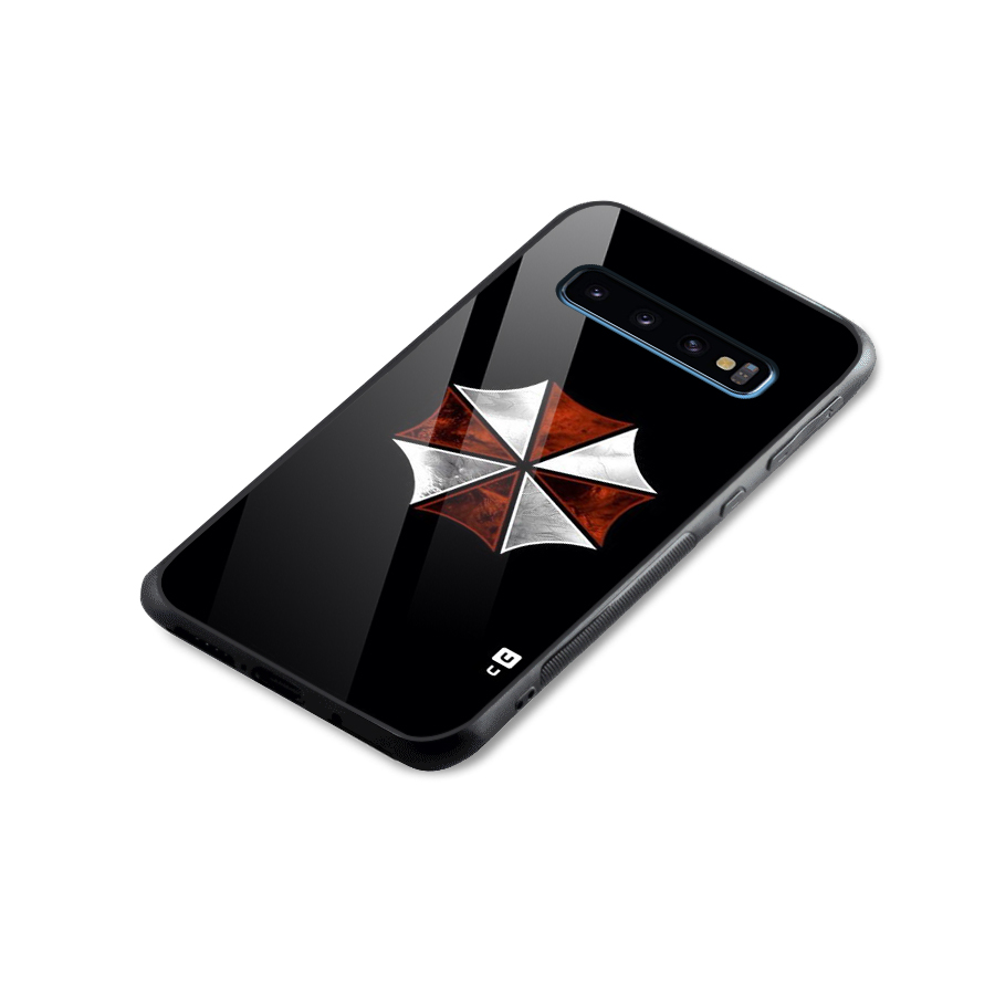 Umbrella Design Glass Back Case for Galaxy S10