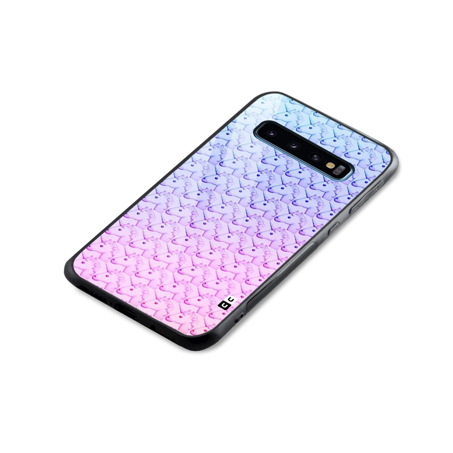 Unicorn Shade Glass Back Case for Galaxy S10